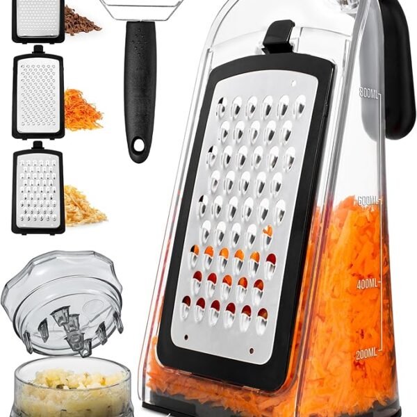 Cheese Grater with Garlic Crusher