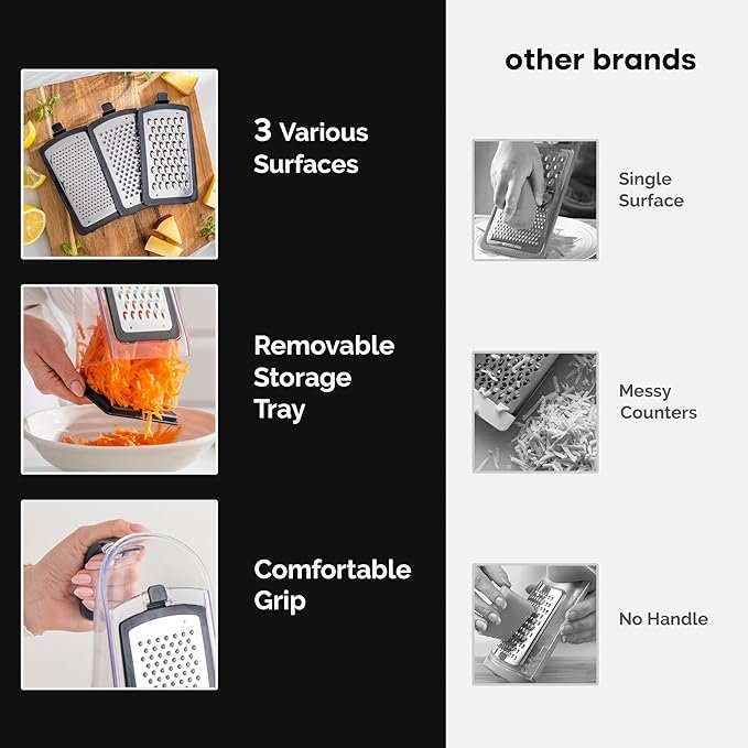 Cheese Grater with Garlic Crusher - Image 2