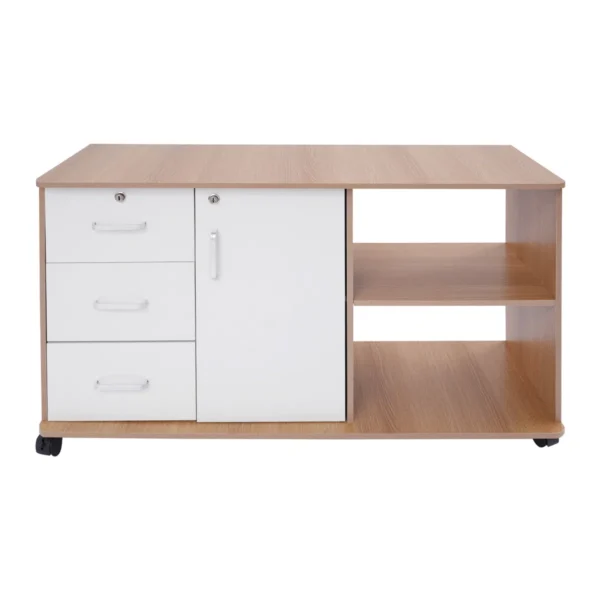 Mobile Freestanding File Cabinet For Home Office With Lock