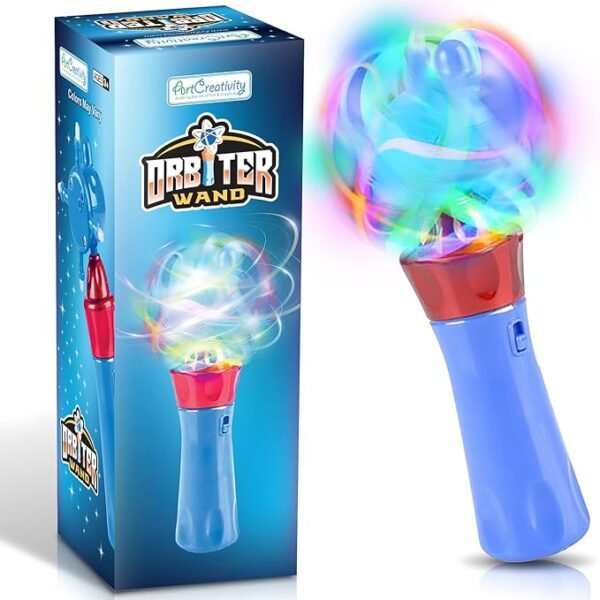 ArtCreativity Light Up Spinning Wand for Kids