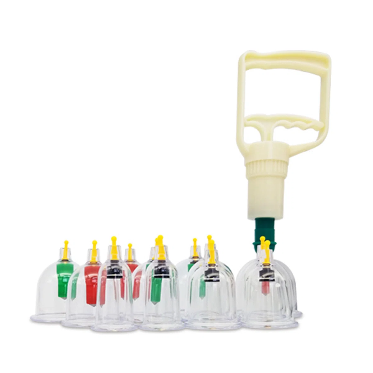 12 Cups Healthy Medical Vacuum Cupping Suction Therapy Massage Device Set